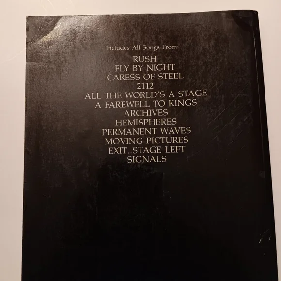 Original 1983 Rush Complete Songbook VF1060 Core Music Rare Vintage Warner Bros - Picture 8 of 10